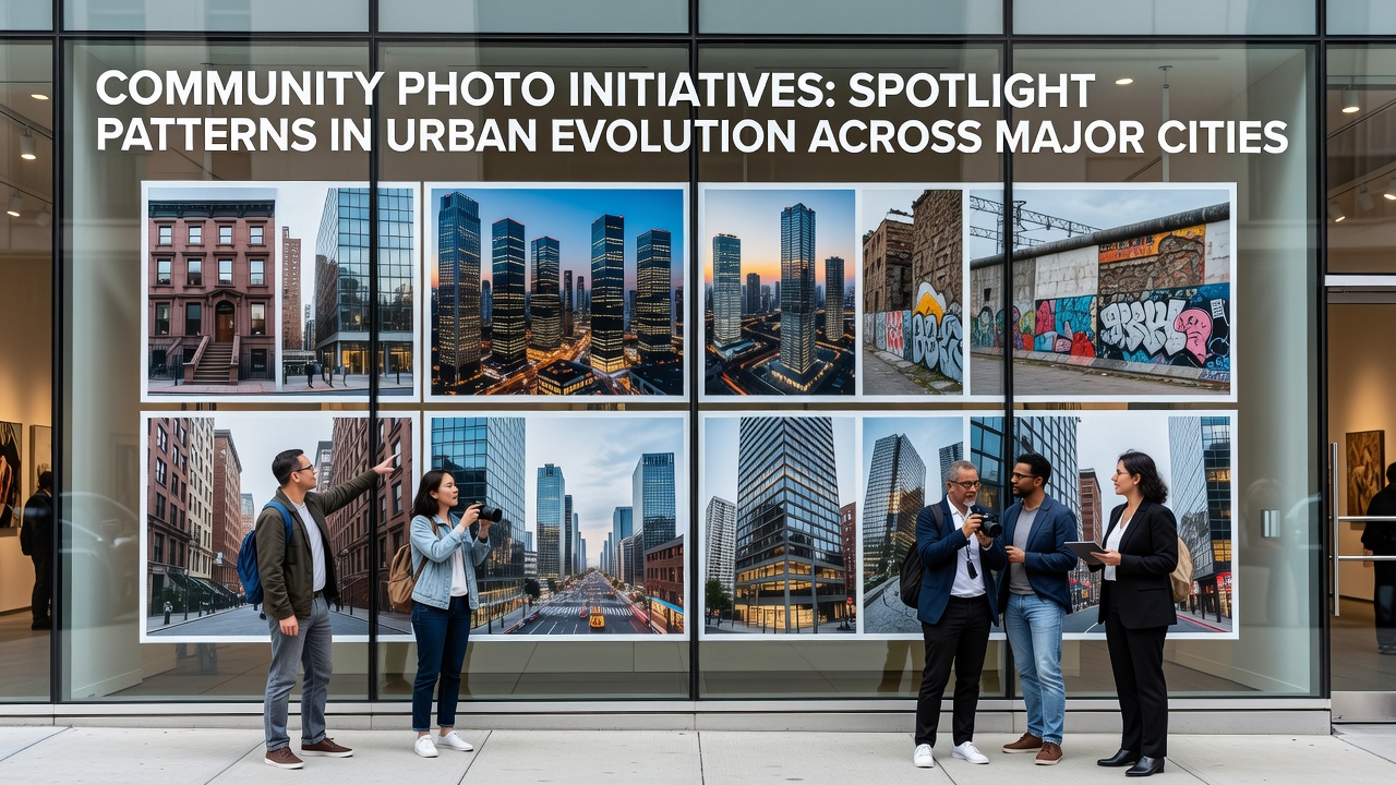 Community Photo Initiatives Reveal Urban Evolution Patterns in Major Cities
